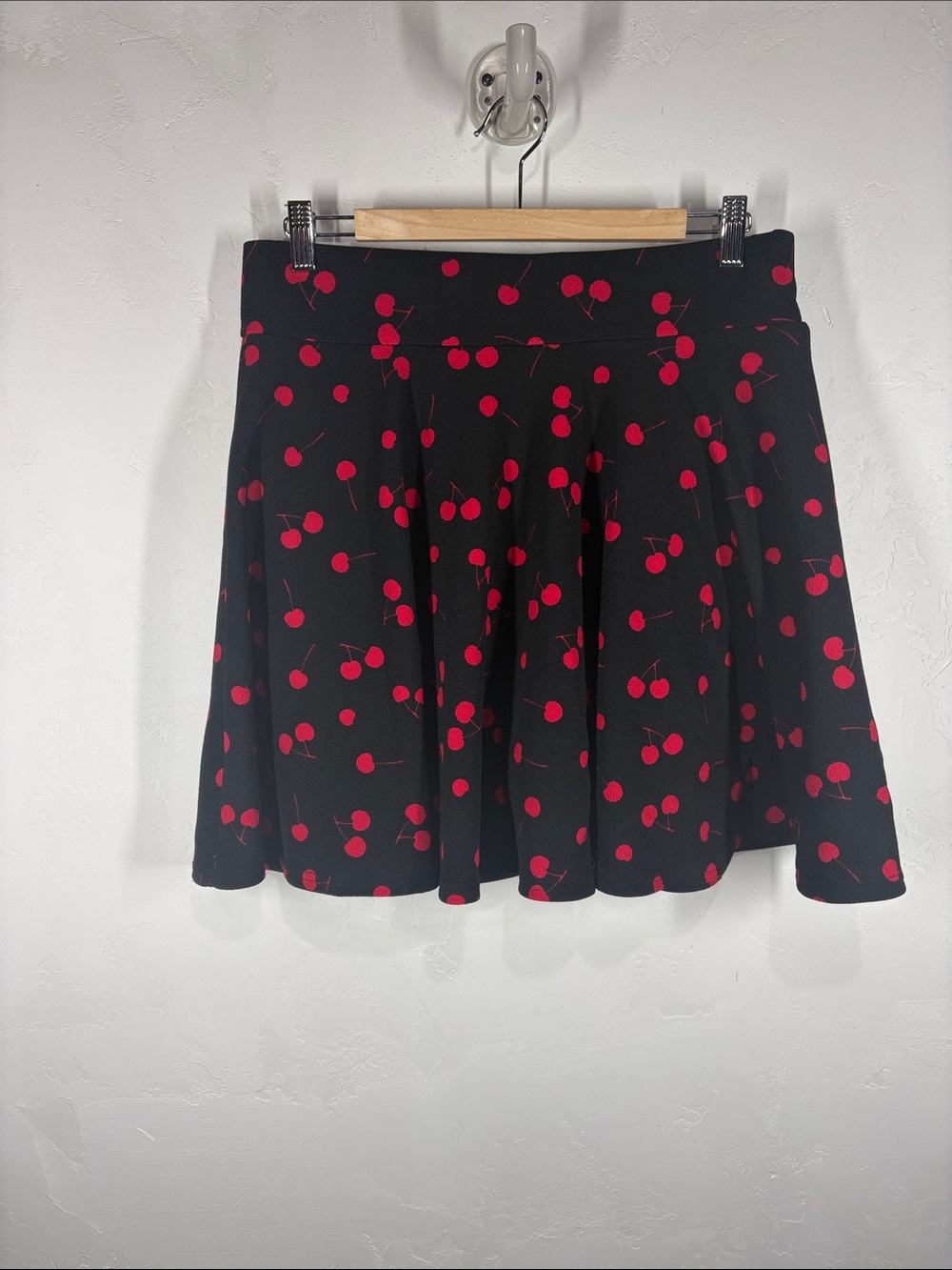 DJT Black Cherry Print Skater Skort - Size XL